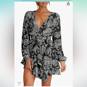 New floral long sleeve dress